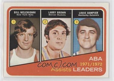 1972-73 Topps - [Base] #264 - Larry Brown, Louie Dampier, Bill Melchionni
