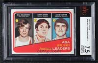 Larry Brown, Louie Dampier, Bill Melchionni [BVG 7.5 NEAR MINT+]