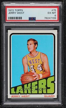 1972-73 Topps - [Base] #75 - Jerry West [PSA 6 EX‑MT]