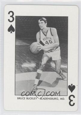 1973-74 North Carolina Playing Cards - [Base] - Blue Back #3S - Bruce Buckley