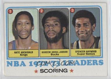 1973-74 Topps - [Base] #153 - League Leaders - Nate Archibald, Kareem Abdul-Jabbar, Spencer Haywood