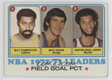 1973-74 Topps - [Base] #155 - League Leaders - Wilt Chamberlain, Matt Guokas, Kareem Abdul-Jabbar