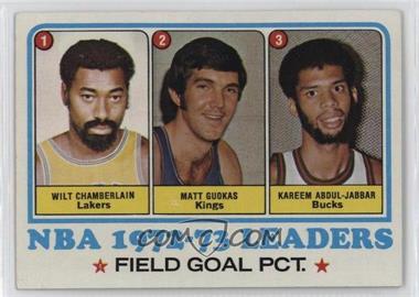 1973-74 Topps - [Base] #155 - League Leaders - Wilt Chamberlain, Matt Guokas, Kareem Abdul-Jabbar