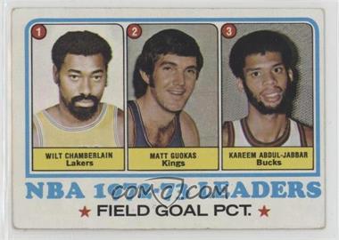 1973-74 Topps - [Base] #155 - League Leaders - Wilt Chamberlain, Matt Guokas, Kareem Abdul-Jabbar [Good to VG‑EX]