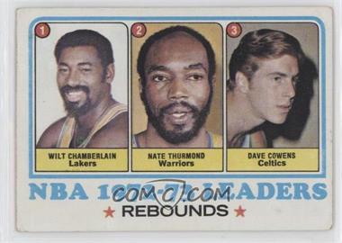 1973-74 Topps - [Base] #157 - League Leaders - Wilt Chamberlain, Nate Thurmond, Dave Cowens [Good to VG‑EX]