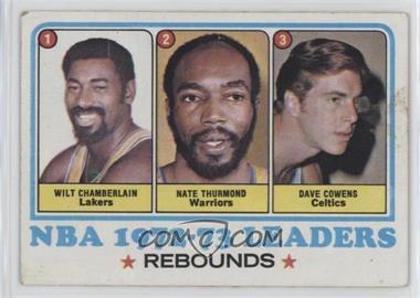 1973-74 Topps - [Base] #157 - League Leaders - Wilt Chamberlain, Nate Thurmond, Dave Cowens [Good to VG‑EX]