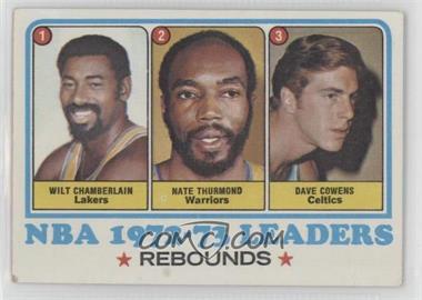 1973-74 Topps - [Base] #157 - League Leaders - Wilt Chamberlain, Nate Thurmond, Dave Cowens [Good to VG‑EX]