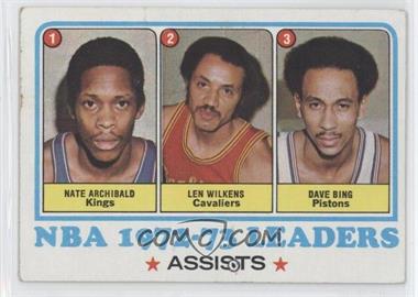 1973-74 Topps - [Base] #158 - League Leaders - Dave Bing, Nate Archibald, Len Wilkens [Noted]