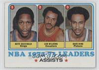 League Leaders - Dave Bing, Nate Archibald, Len Wilkens [Good to VG&#…
