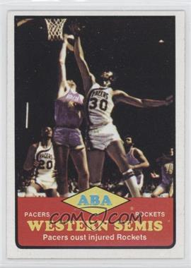 1973-74 Topps - [Base] #202 - ABA Western Semis - Connie Hawkins, George McGinnis