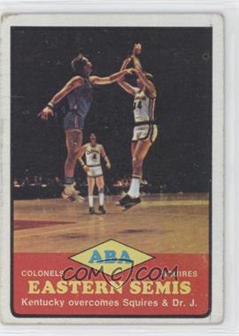 1973-74 Topps - [Base] #204 - ABA Eastern Semis - Colonels vs. Squires [Good to VG‑EX]