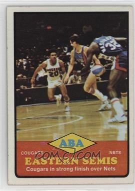 1973-74 Topps - [Base] #205 - ABA Eastern Semis - Cougars vs. Nets