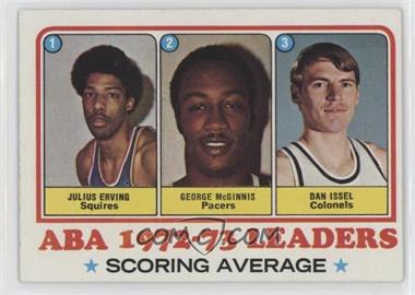 1973-74 Topps - [Base] #234 - League Leaders - Julius Erving, George McGinnis, Dan Issel