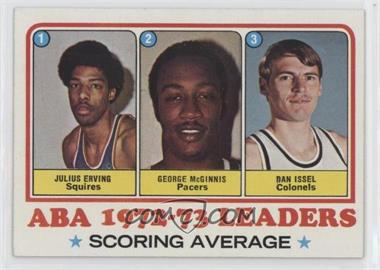 1973-74 Topps - [Base] #234 - League Leaders - Julius Erving, George McGinnis, Dan Issel