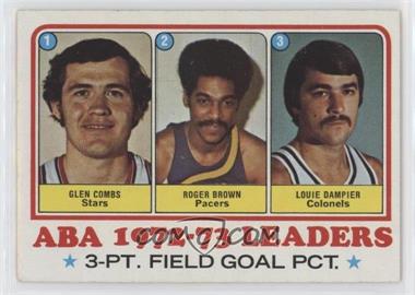 1973-74 Topps - [Base] #236 - League Leaders - Glen Combs, Roger Brown, Louie Dampier