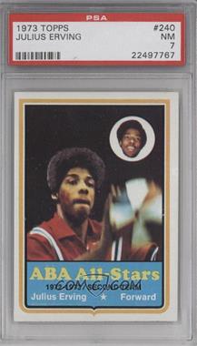 1973-74 Topps - [Base] #240 - ABA All-Stars - Julius Erving [PSA 7 NM]