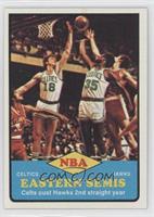 NBA Eastern Semis - Dave Cowens, Paul Silas
