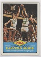 NBA Eastern Semis - Dave Cowens, Paul Silas [Poor to Fair]