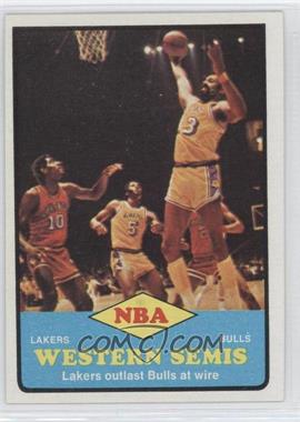 1973-74 Topps - [Base] #64 - NBA Western Semis - Wilt Chamberlain (Lakers vs Bulls)