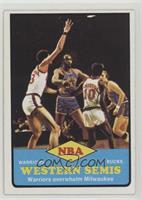 NBA Western Semis - Nate Thurmond, Kareem Abdul-Jabbar, Rick Barry, Bob Dandrid…