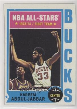 1974-75 Topps - [Base] #1 - Kareem Abdul-Jabbar