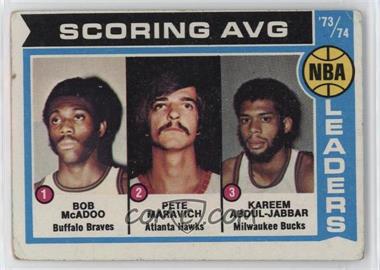 1974-75 Topps - [Base] #145 - Bob McAdoo, Pete Maravich, Kareem Abdul-Jabbar