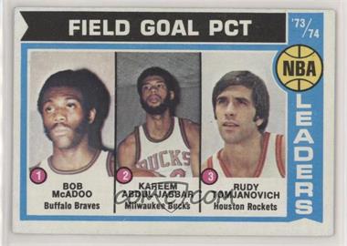 1974-75 Topps - [Base] #146 - Bob McAdoo, Kareem Abdul-Jabbar, Rudy Tomjanovich