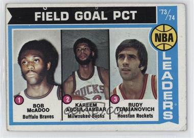 1974-75 Topps - [Base] #146 - Bob McAdoo, Kareem Abdul-Jabbar, Rudy Tomjanovich