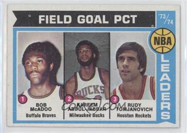 1974-75 Topps - [Base] #146 - Bob McAdoo, Kareem Abdul-Jabbar, Rudy Tomjanovich