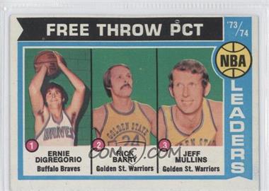 1974-75 Topps - [Base] #147 - Ernie DiGregorio, Rick Barry, Jeff Mullins