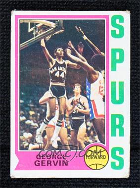 1974-75 Topps - [Base] #196 - George Gervin [Poor to Fair]