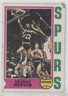 1974-75 Topps - [Base] #196 - George Gervin [Good to VG‑EX]