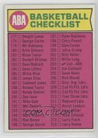 ABA Checklist