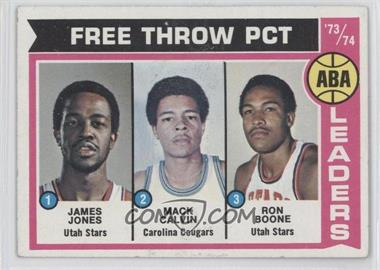 1974-75 Topps - [Base] #210 - Mack Calvin, Ron Boone, James Jones [Noted]