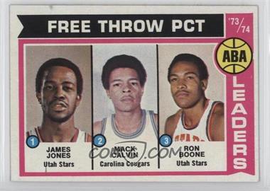 1974-75 Topps - [Base] #210 - Mack Calvin, Ron Boone, James Jones
