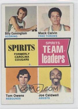 1974-75 Topps - [Base] #221 - Billy Cunningham, Mack Calvin, Tom Owens, Joe Caldwell