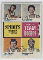 Billy Cunningham, Mack Calvin, Tom Owens, Joe Caldwell