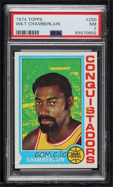 1974-75 Topps - [Base] #250 - Wilt Chamberlain [PSA 7 NM]