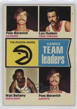 1974-75 Topps - [Base] #81 - Pete Maravich, Lou Hudson, Walt Bellamy
