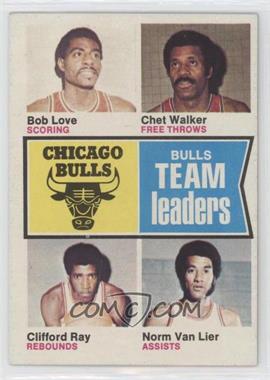 1974-75 Topps - [Base] #84 - Bob Love, Chet Walker, Clifford Ray, Norm Van Lier