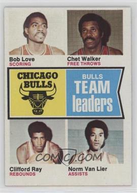 1974-75 Topps - [Base] #84 - Bob Love, Chet Walker, Clifford Ray, Norm Van Lier