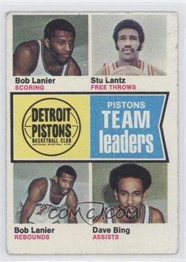 1974-75 Topps - [Base] #86 - Bob Lanier, Stu Lantz, Dave Bing [Poor to Fair]