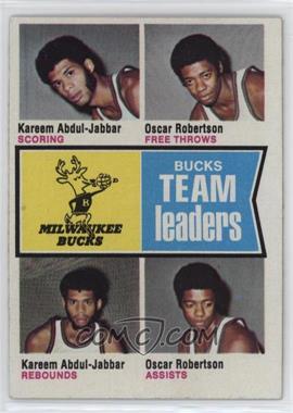 1974-75 Topps - [Base] #91 - Oscar Robertson, Kareem Abdul-Jabbar [Good to VG‑EX]
