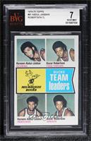 Oscar Robertson, Kareem Abdul-Jabbar [BVG 7 NEAR MINT]