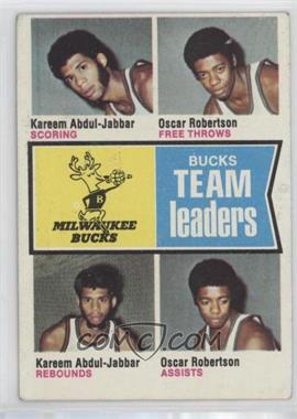 1974-75 Topps - [Base] #91 - Oscar Robertson, Kareem Abdul-Jabbar