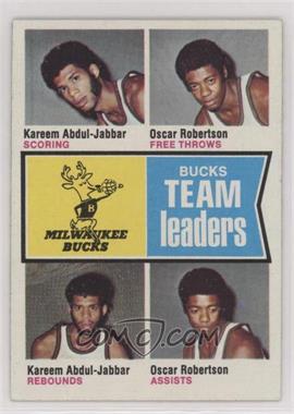 1974-75 Topps - [Base] #91 - Oscar Robertson, Kareem Abdul-Jabbar