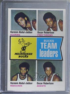 1974-75 Topps - [Base] #91 - Oscar Robertson, Kareem Abdul-Jabbar