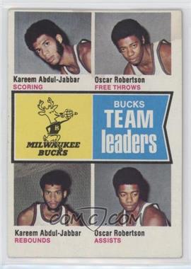 1974-75 Topps - [Base] #91 - Oscar Robertson, Kareem Abdul-Jabbar