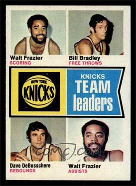 1974-75 Topps - [Base] #93 - Walt Frazier, Bill Bradley, Dave DeBusschere [EX MT]