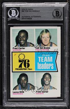 1974-75 Topps - [Base] #94 - Fred Carter, Tom Van Arsdale, Leroy Ellis [BAS BGS Authentic]